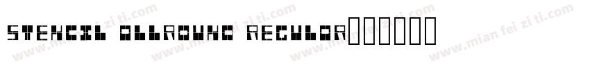Stencil Allround Regular字体转换